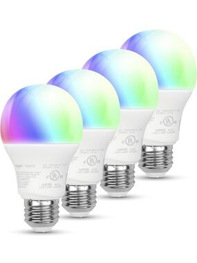 Amazon Basics Smart Color-Changing LED Bulbs (Set of 3) - Multi-Color